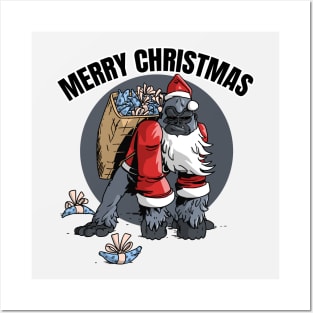 The Christmas gorilla Posters and Art